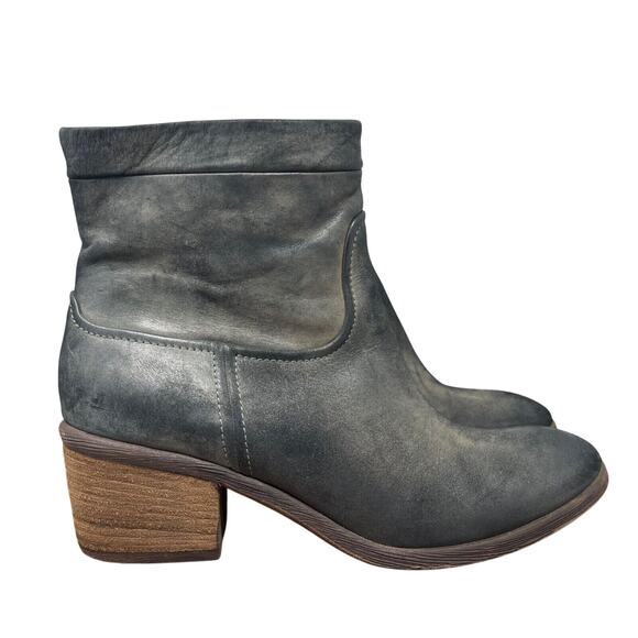 Donald J Pliner Boots Womens 8 M Black Western Couture Darua Rugged Burnished - Picture 1 of 16